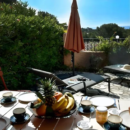 Lejlighed Avec Piscine Cozy Spacieux, Climatise, Vue Mer! Plages Et Centre 15 Mns! Cavalaire-sur-Mer